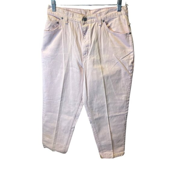 Chic by HIS Light Pink Denim Cropped Denim Pants Sz 14 - Picture 1 of 7